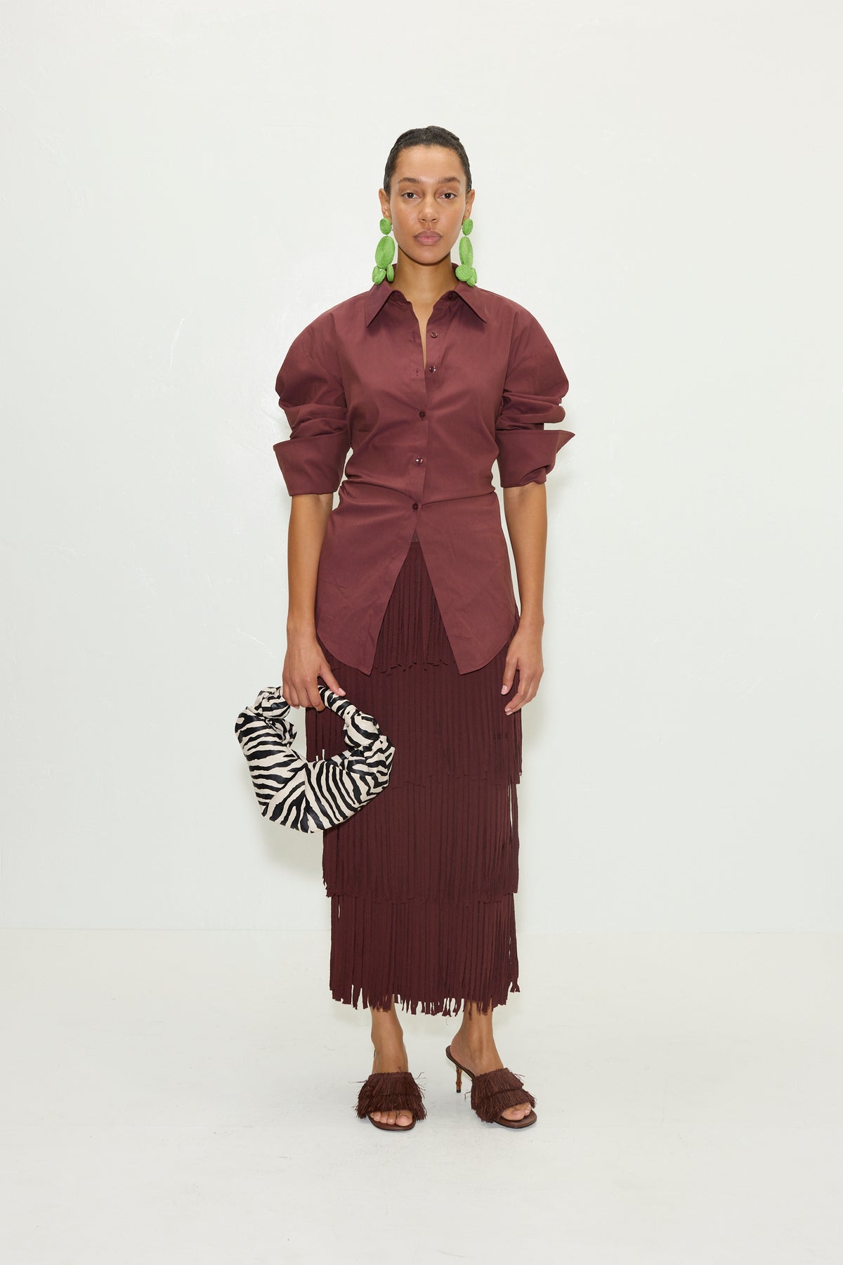 Simon Miller Za Za Knit Fringe Skirt