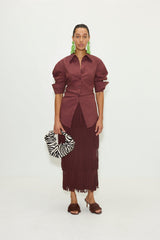 Simon Miller Za Za Knit Fringe Skirt
