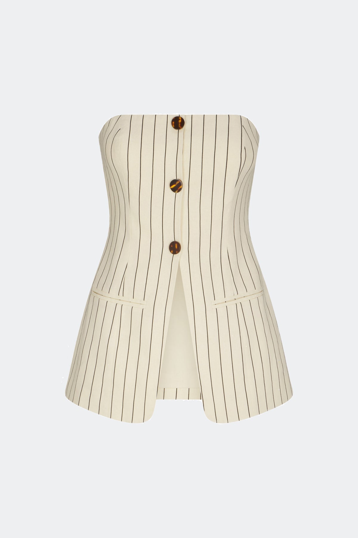 Simon Miller Mori Strapless Linen Top