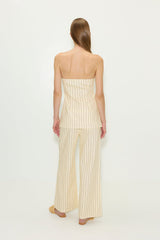 Simon Miller Mori Strapless Linen Top