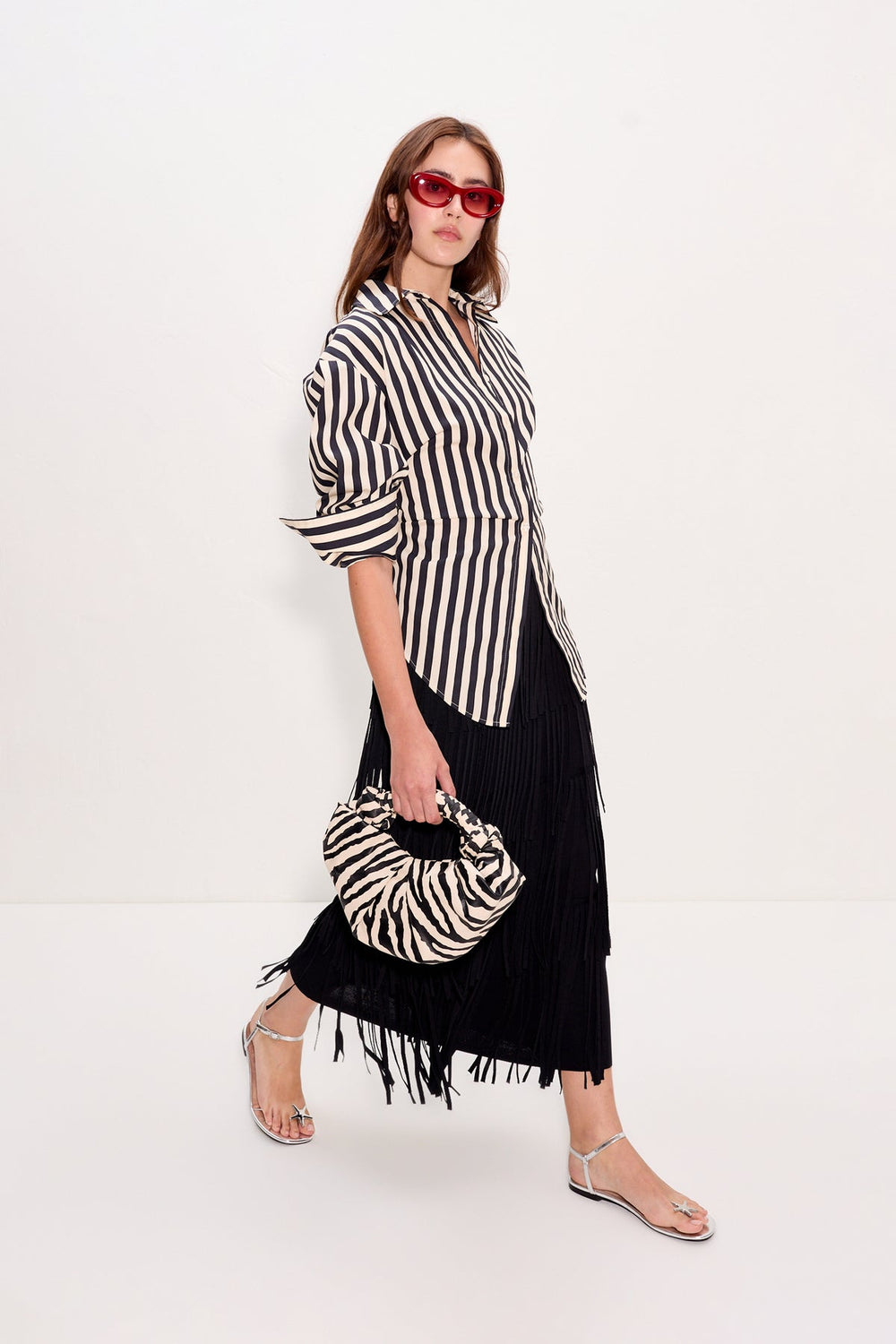 Simon Miller Loch Striped Poplin Button Up