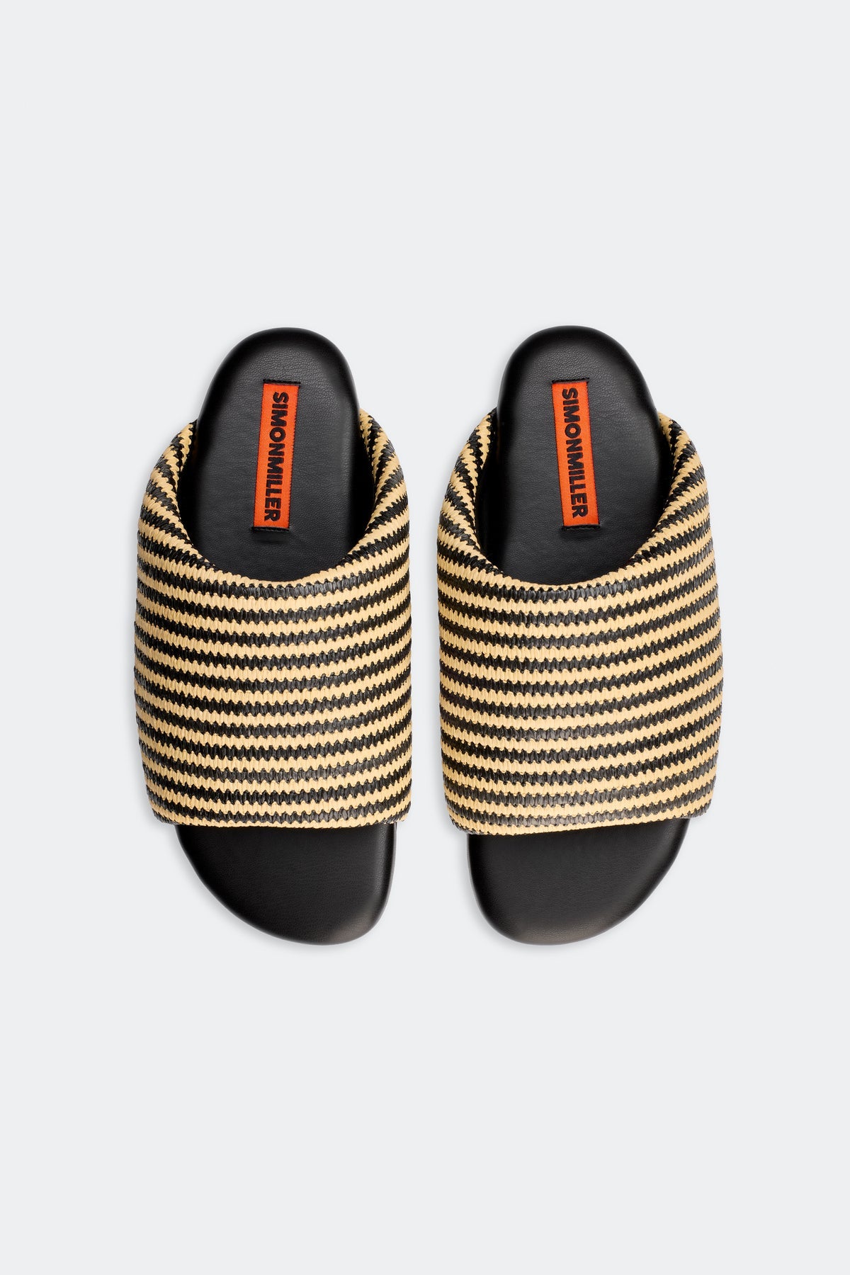 Simon Miller Stripe Raffia Bubble Slide