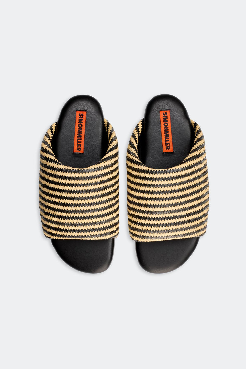Simon Miller Stripe Raffia Bubble Slide