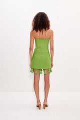 Simon Miller Freya Linen Tassel Mini Dress