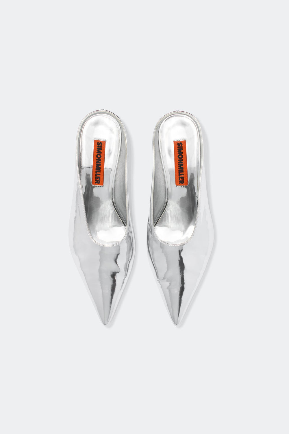 Simon Miller Chrome Pointed Gala Mule