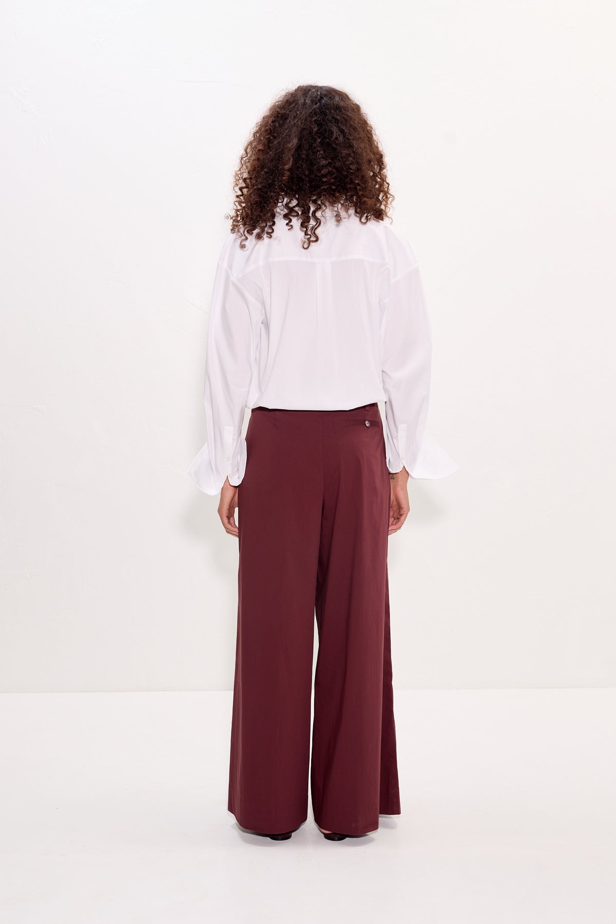 Simon Miller Maren Poplin Crochet Button Up