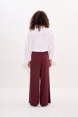 Simon Miller Maren Poplin Crochet Button Up