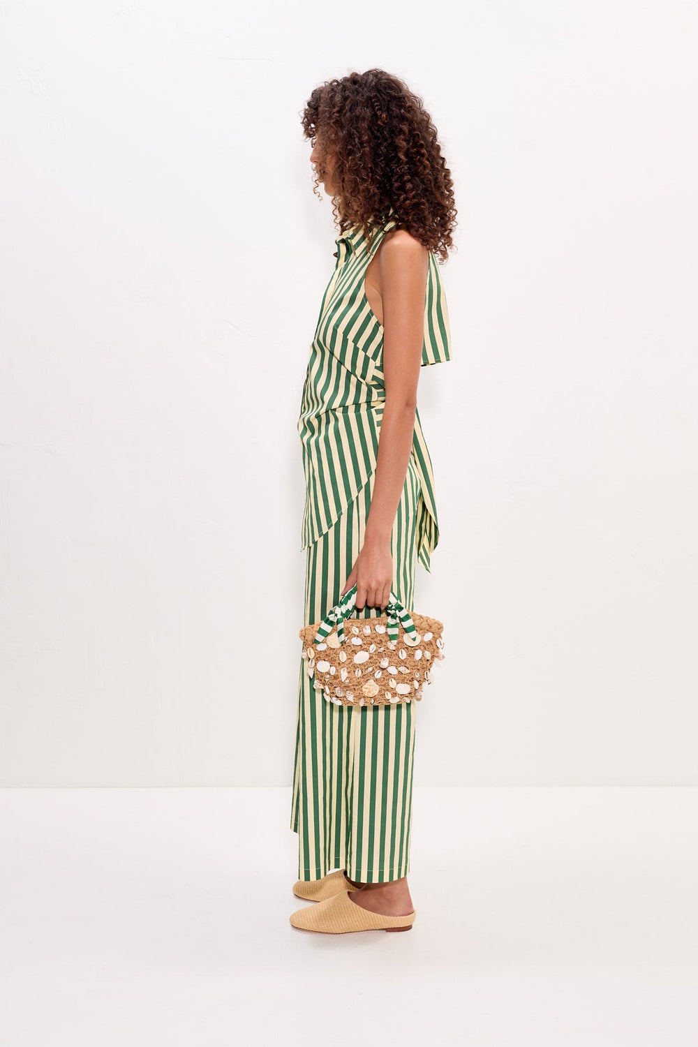 Simon Miller Loch Sleeveless Poplin Button Up
