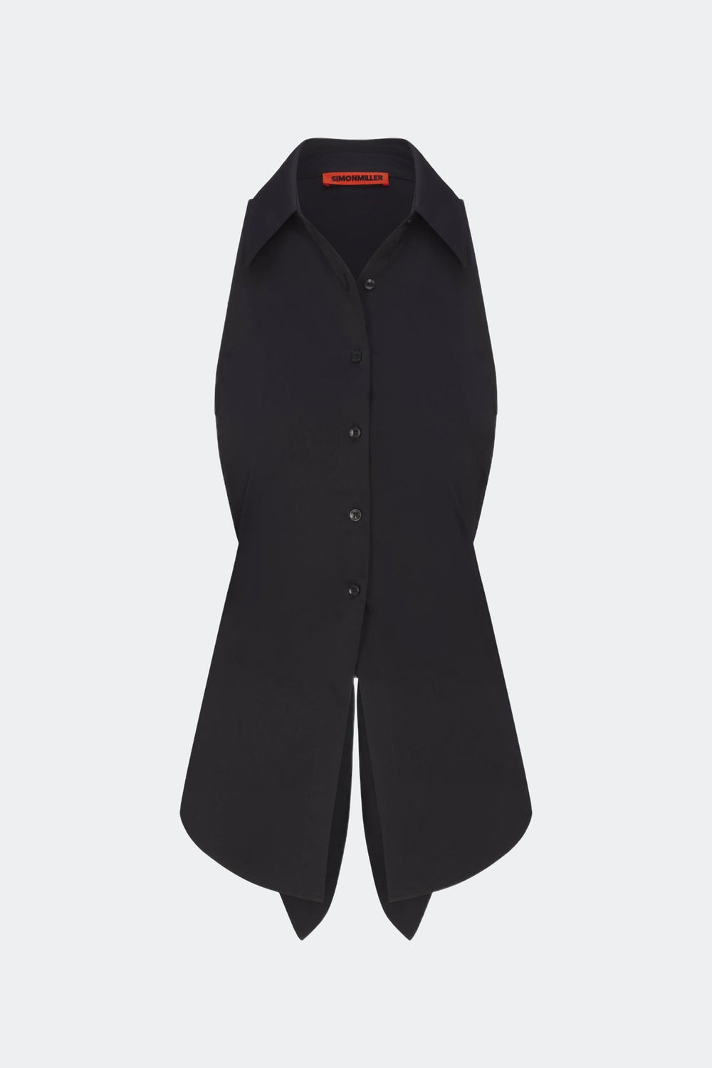 Simon Miller Loch Sleeveless Poplin Button Up