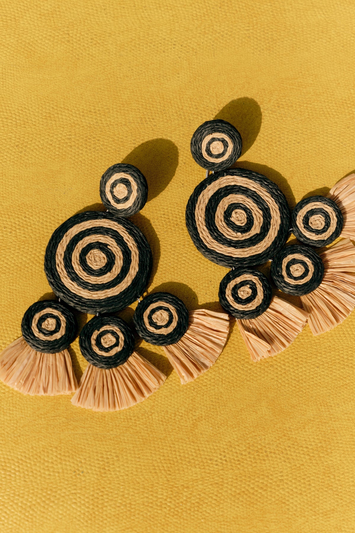 Simon Miller Raffia Fringe Deco Earring