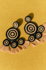 Simon Miller Raffia Fringe Deco Earring