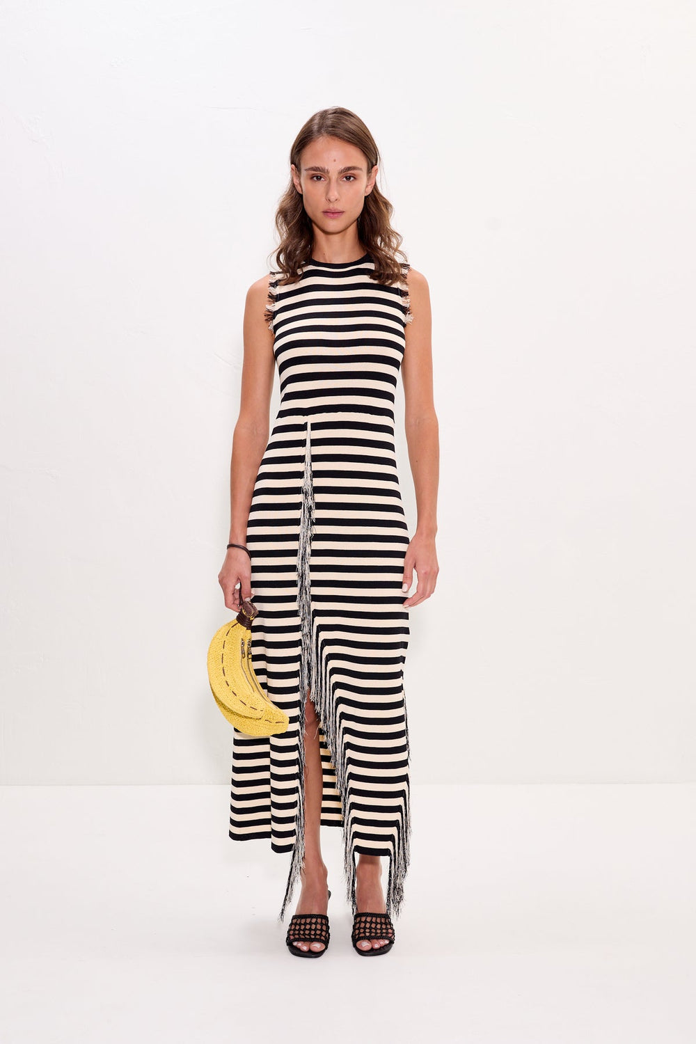 Simon Miller Sabine Fringe Knit Dress