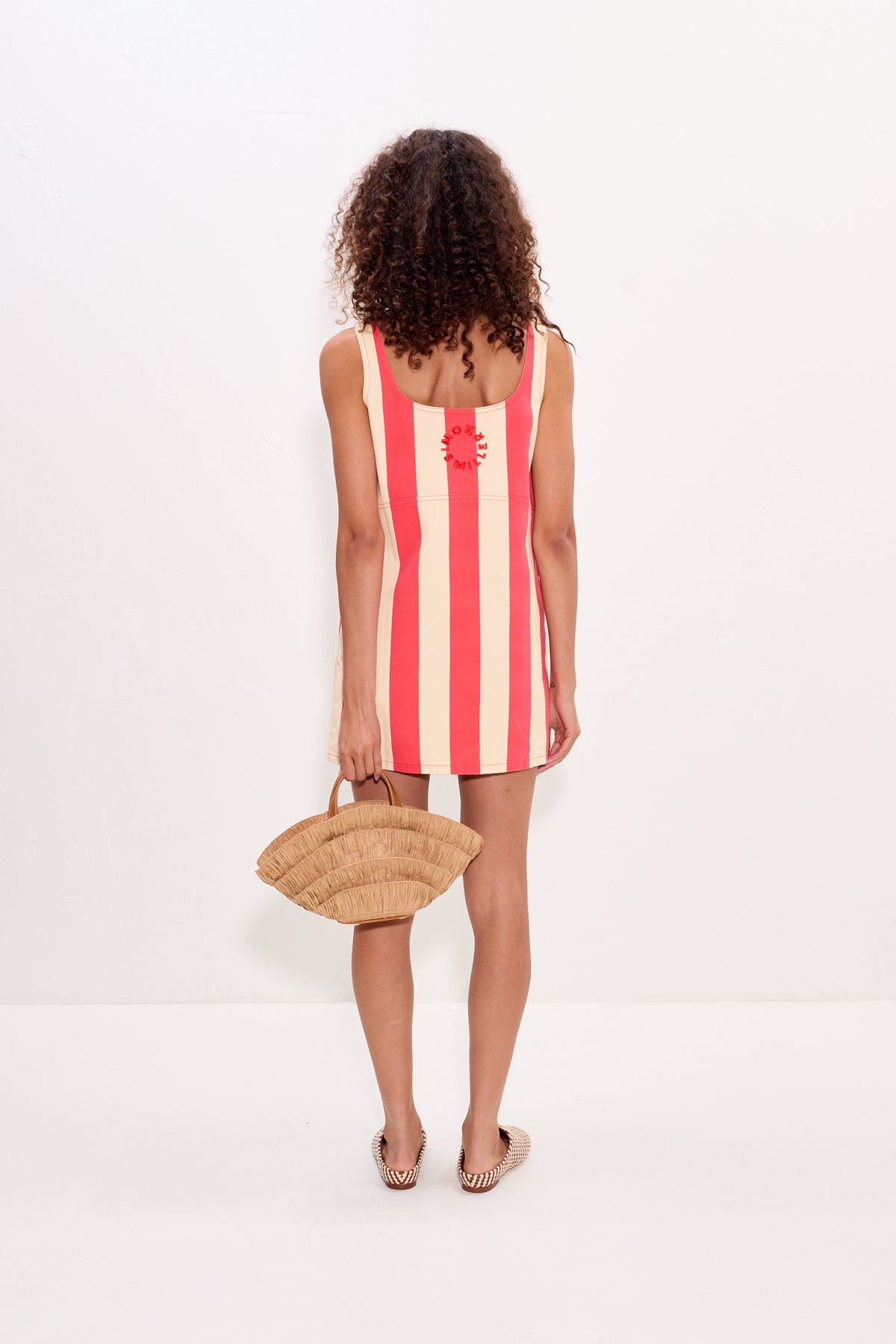 Simon Miller Sahara Striped Denim Dress