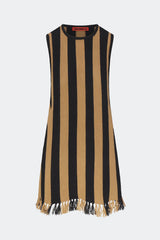 Simon Miller Moji Stripe Tassel Mini Dress