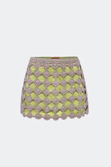 Simon Miller Zera Crochet Mini Skirt