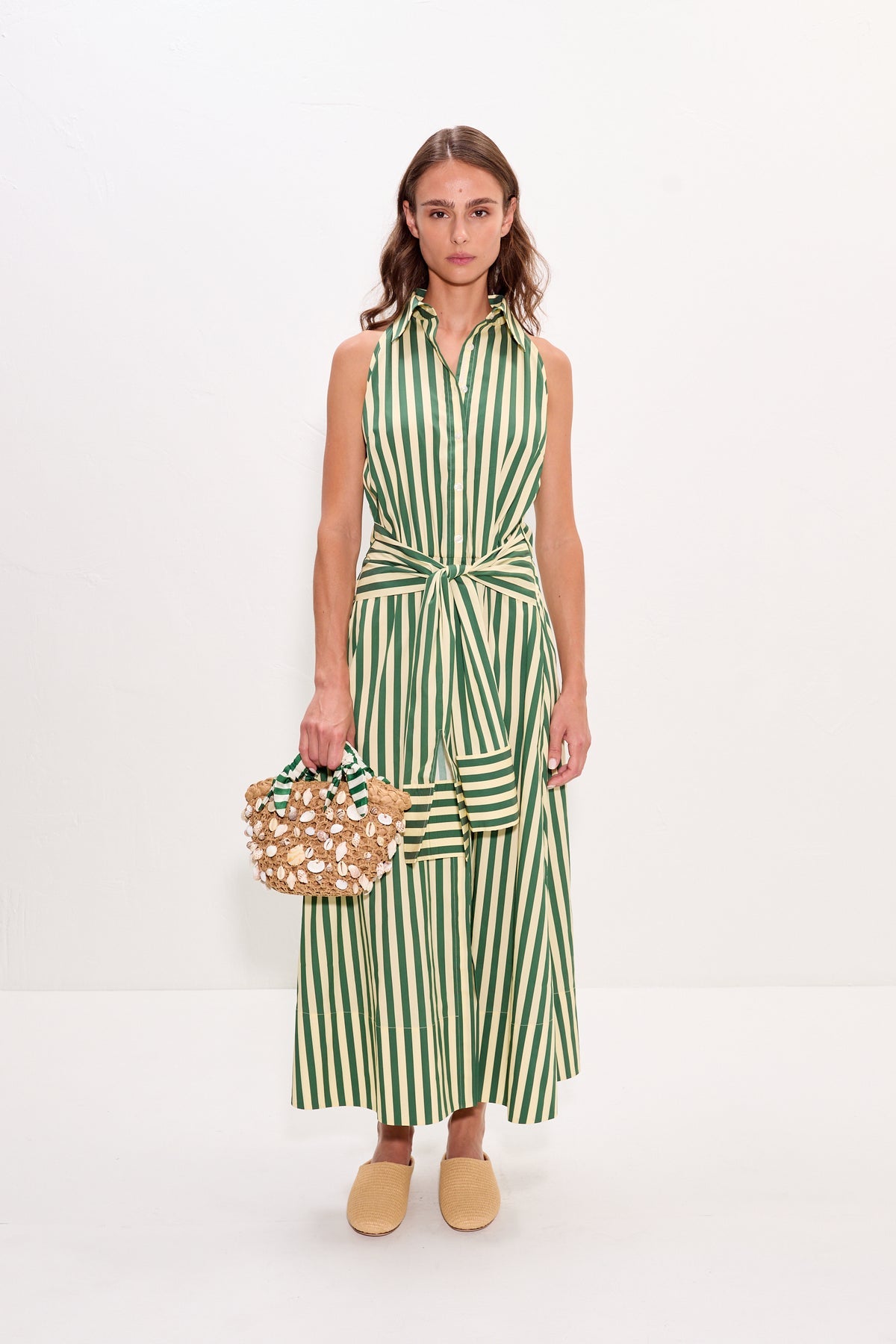 Simon Miller Inna Sleeveless Poplin Dress