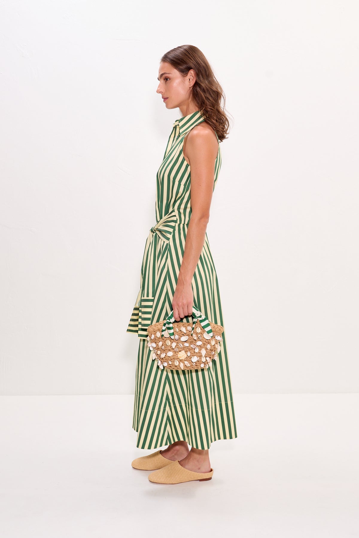 Simon Miller Inna Sleeveless Poplin Dress